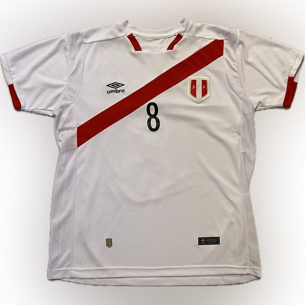 Umbro Peru, FPF #8 Giovanni soccer Jersey